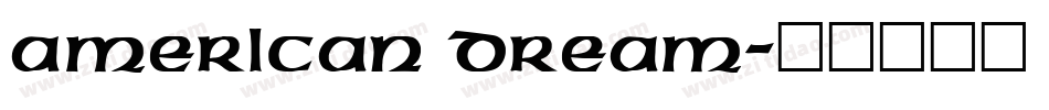 American Dream字体转换
